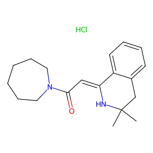 1-Azepan-1-yl-2-(3,3-dimethyl-3,4-dihydro-2H-isoquinolin-1-ylidene)-ethanone structure