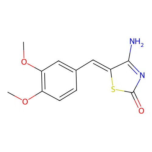5-[(3,4-Dimethoxyphenyl)methylene]-4-imino-1,3-thiazolidin-2-one structure