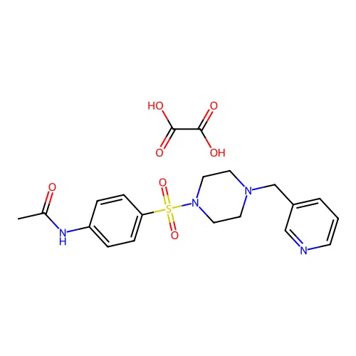 N-[4-(4-Pyridin-3-ylmethyl-piperazine-1-sulfonyl)-phenyl]-acetamide structure