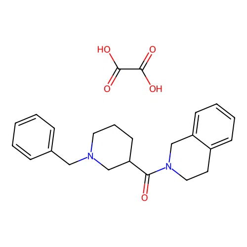 (1-benzylpiperidin-3-yl)(3,4-dihydroisoquinolin-2(1H)-yl)methanone oxalate structure