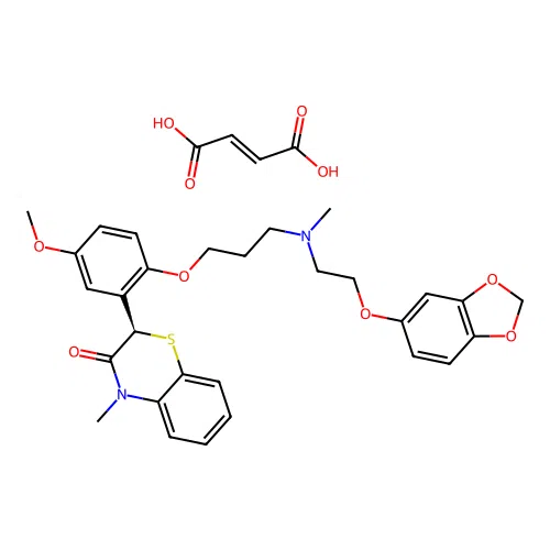 Semotiadil fumarate structure