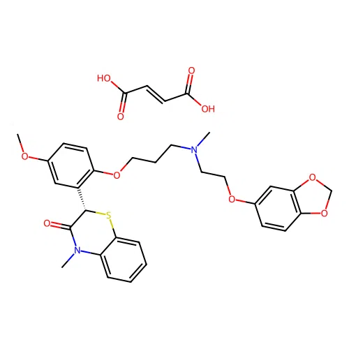 Levosemotiadil Fumarate structure