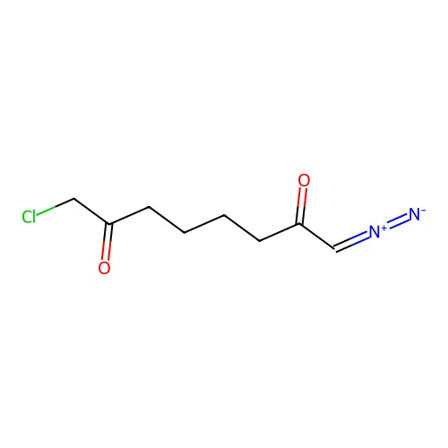 1-Chloro-8-diazooctane-2,7-dione structure