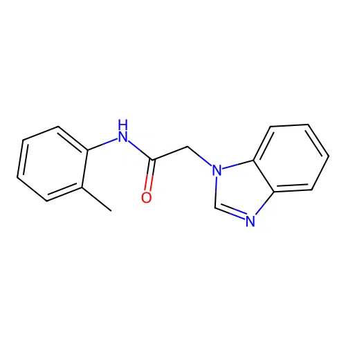 2-(benzimidazol-1-yl)-N-(2-methylphenyl)acetamide structure