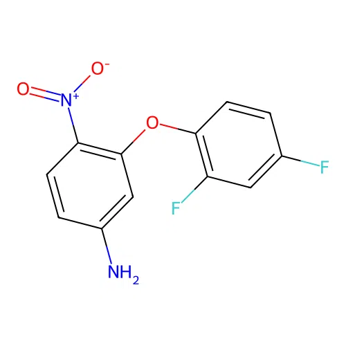 3-(2,4-Difluorophenoxy)-4-nitroaniline structure