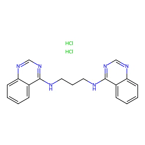 Quinazolin-4-yl[3-(quinazolin-4-ylamino)propyl]amine, chloride, chloride structure