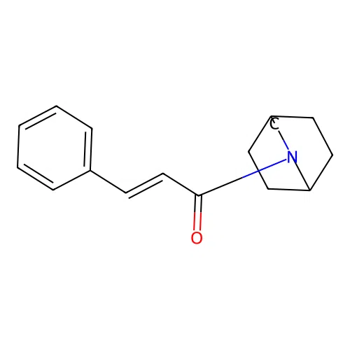 2-Propenone, 1-(3-azabicyclo(3.2.2)non-3-yl)-3-phenyl structure