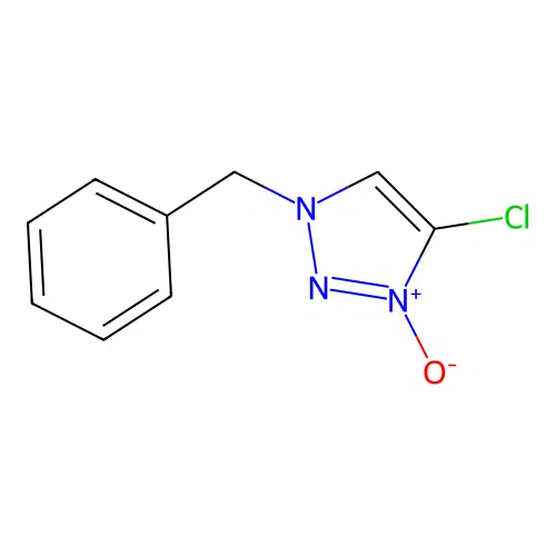 3-Benzyl-5-chloro-1,2,3-triazole-1-oxide structure