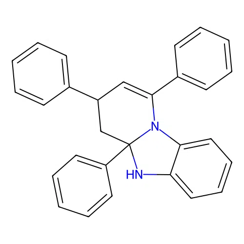 1,3,4a-Triphenyl-3,4,4a,5-tetrahydropyrido[1,2-a]benzimidazole structure