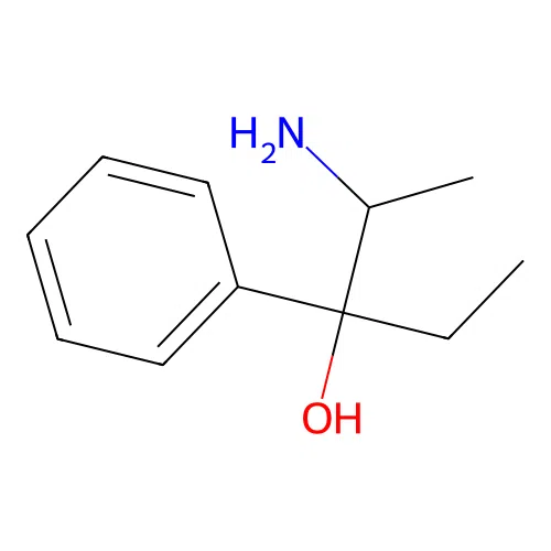 2-Amino-3-phenylpentan-3-ol structure
