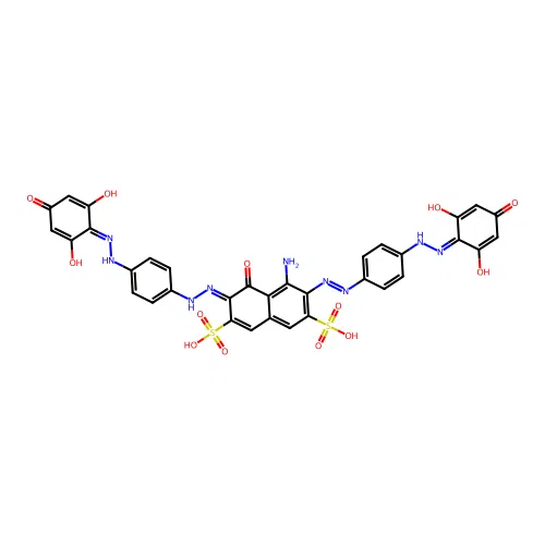 C34H25N9O13S2 structure