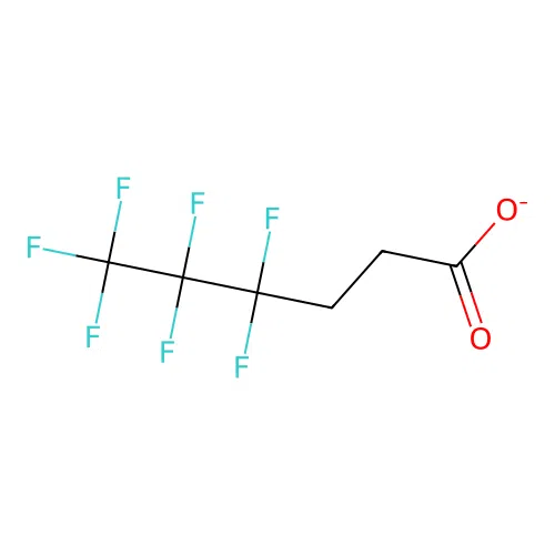 4,4,5,5,6,6,6-Heptafluorohexanoate structure