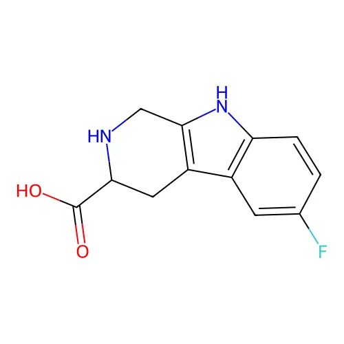 6-fluoro-2,3,4,9-tetrahydro-1H-pyrido[3,4-b]indole-3-carboxylic acid structure