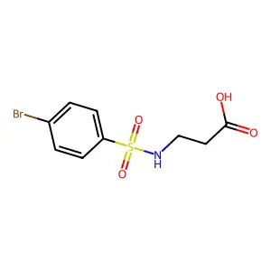 3-{[(4-Bromophenyl)sulfonyl]amino}propanoic acid structure