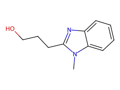 3-(1-Methyl-1H-benzimidazol-2-yl)propan-1-ol structure