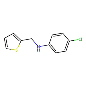 4-chloro-N-(thiophen-2-ylmethyl)aniline structure