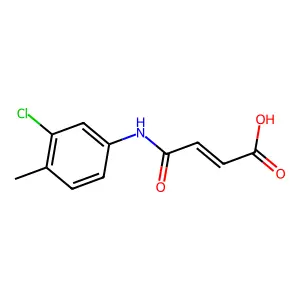 (Z)-4-(3-chloro-4-methylanilino)-4-oxobut-2-enoic acid structure