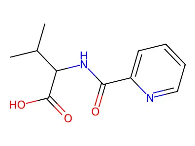 3-Methyl-2-(pyridin-2-ylformamido)butanoic acid structure