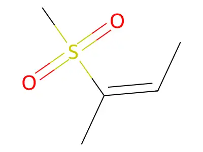 2-Methylsulfonylbut-2-ene structure