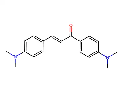 1,3-Bis(4-(dimethylamino)phenyl)-2-propen-1-one structure