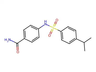 4-[(4-Propan-2-ylphenyl)sulfonylamino]benzamide structure