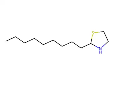 Thiazolidine, 2-nonyl- structure