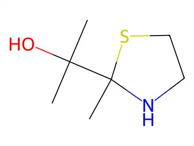 2-(2-Methyl-1,3-thiazolidin-2-yl)propan-2-ol structure