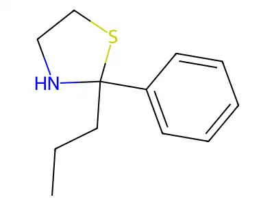 2-Phenyl-2-propyl-1,3-thiazolidine structure