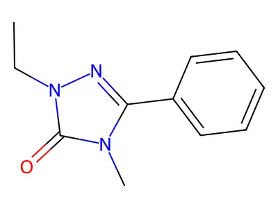 3H-1,2,4-Triazol-3-one, 2,4-dihydro-2-ethyl-4-methyl-5-phenyl- structure