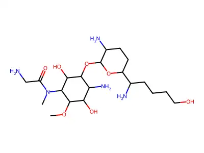7'-(3-hydroxypropyl)fortimicin A structure