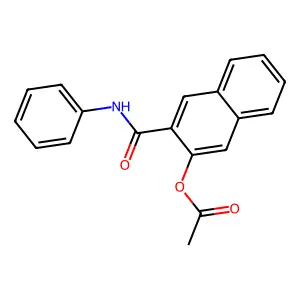 3-Acetoxy-2-naphthanilide structure
