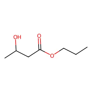 Propyl butanoate, 3-hydroxy structure