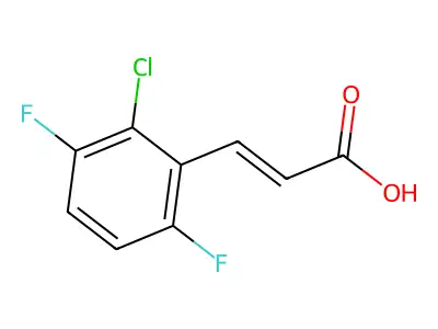 2-Propenoic acid,3-(2-chloro-3,6-difluorophenyl)- structure