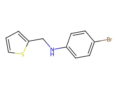 4-bromo-N-(thiophen-2-ylmethyl)aniline structure