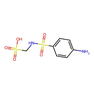 Methanesulfonic acid, [[(4-aminophenyl)sulfonyl]amino]- structure