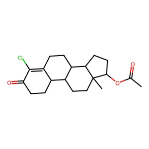 (17beta)-17-(Acetyloxy)-4-chloroestr-4-en-3-one structure