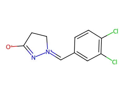2-[(3,4-Dichlorophenyl)methylidene]-3,4-dihydropyrazol-2-ium-5-olate structure