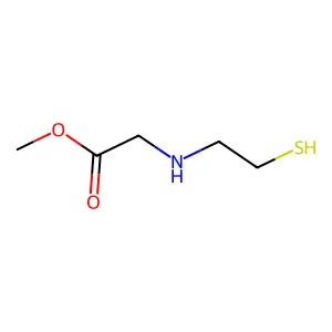 Glycine, N-(2-mercaptoethyl)-, methyl ester structure