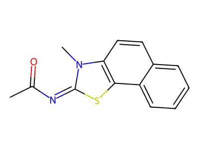 (Z)-N-(3-methylnaphtho[2,1-d]thiazol-2(3H)-ylidene)acetamide structure
