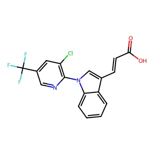 C17H10ClF3N2O2 structure