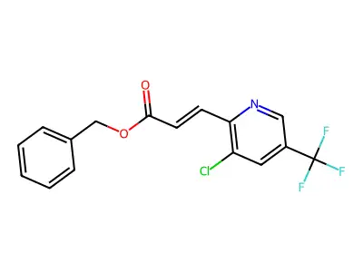 Benzyl 3-[3-chloro-5-(trifluoromethyl)-2-pyridinyl]prop-2-enoate structure