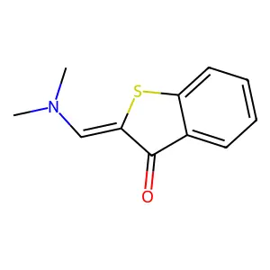 (2E)-2-(dimethylaminomethylidene)-1-benzothiophen-3-one structure