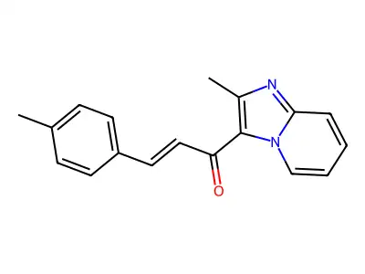 1-(2-Methylimidazo[1,2-a]pyridin-3-yl)-3-(4-methylphenyl)prop-2-en-1-one structure