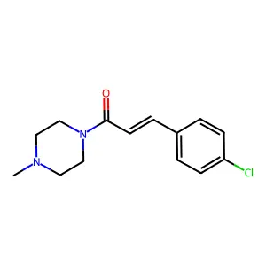 3-(4-Chlorophenyl)-1-(4-methylpiperazin-1-yl)prop-2-en-1-one structure