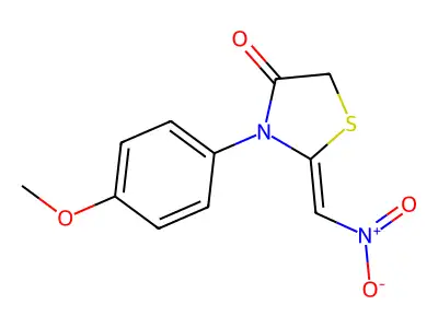 3-(4-Methoxyphenyl)-2-(nitromethylidene)-1,3-thiazolidin-4-one structure