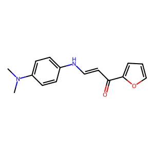(2E)-3-{[4-(dimethylamino)phenyl]amino}-1-(furan-2-yl)prop-2-en-1-one structure