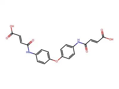 4-[4-[4-(3-Carboxyprop-2-enoylamino)phenoxy]anilino]-4-oxobut-2-enoic acid structure
