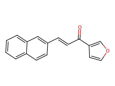 1-(Furan-3-yl)-3-(naphthalen-2-yl)prop-2-en-1-one structure