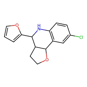 8-Chloro-4-furan-2-yl-2,3,3a,4,5,9b-hexahydro-furo[3,2-c]quinoline structure