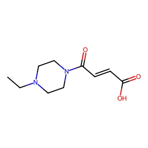 4-(4-Ethyl-1-piperazinyl)-4-oxo-2-butenoic acid structure